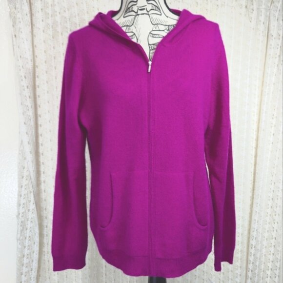NEW Charter Club Luxury Cashmere Zip Up Hoodie Size 1X - Picture 1 of 7